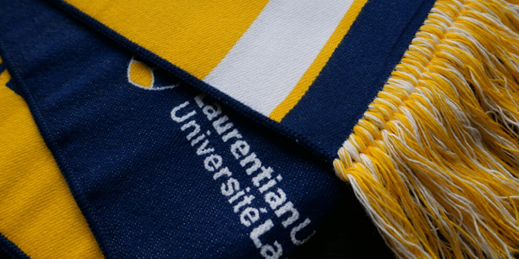 91's blue, yellow and white scarf